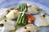 Medallones de lubina al escabeche de limón
