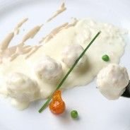 Turbantes de lenguado con salmón al cava